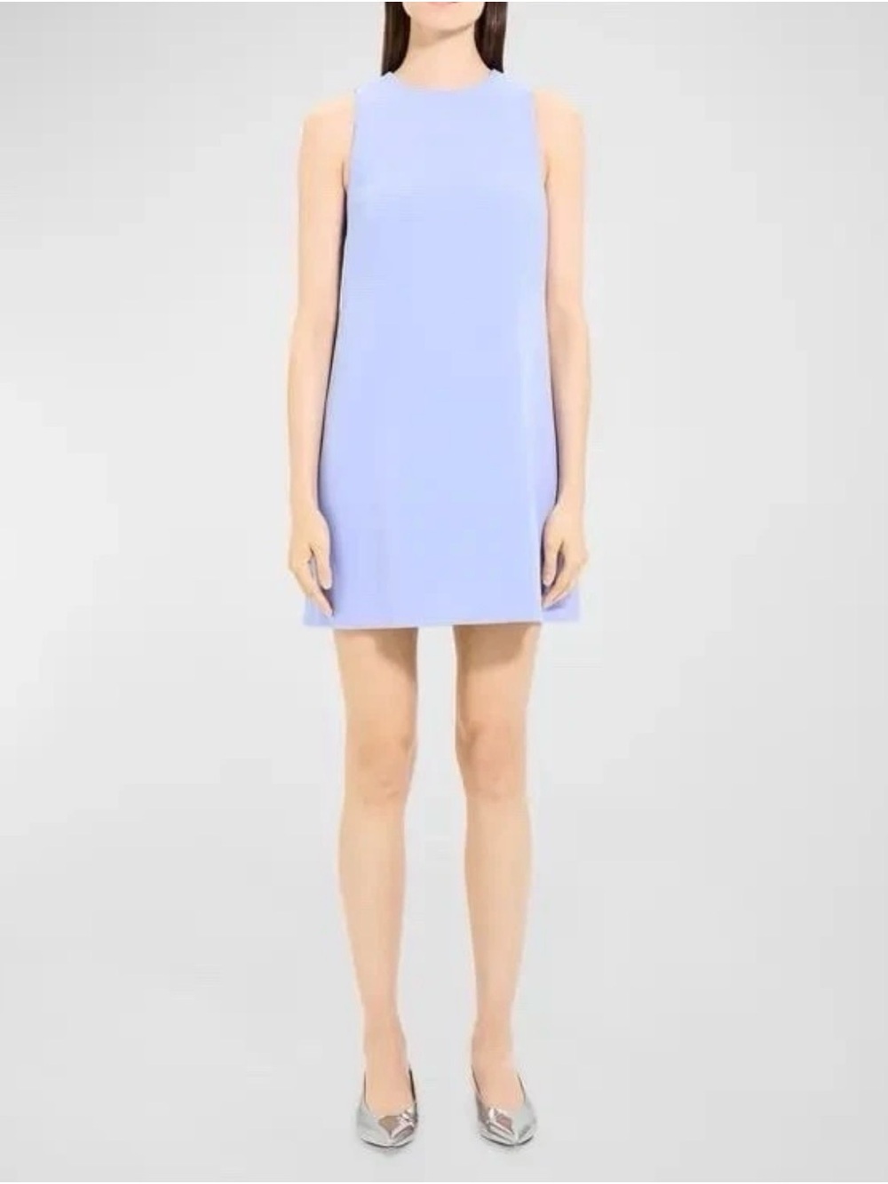 NWT THEORY Women’s Size 2 CL Shift Mini Dress Grotto Admiral Crepe MSRP $345